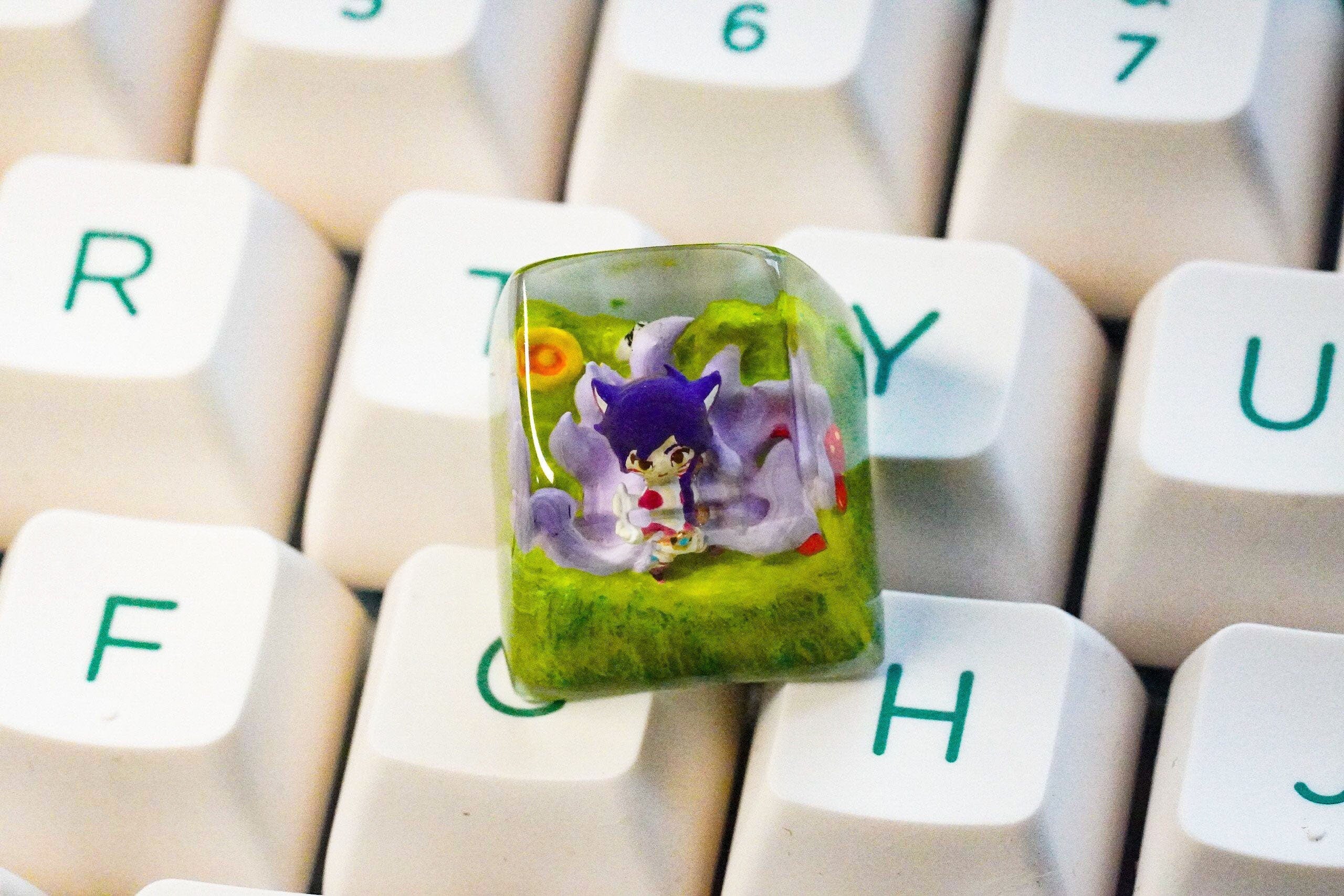 Gaming set keycap , Artisan keycap ,Anime artisan Keycaps, Custom Keycap, Keycap gifts, Keycaps Resin, Keycap Handmade, Gamin