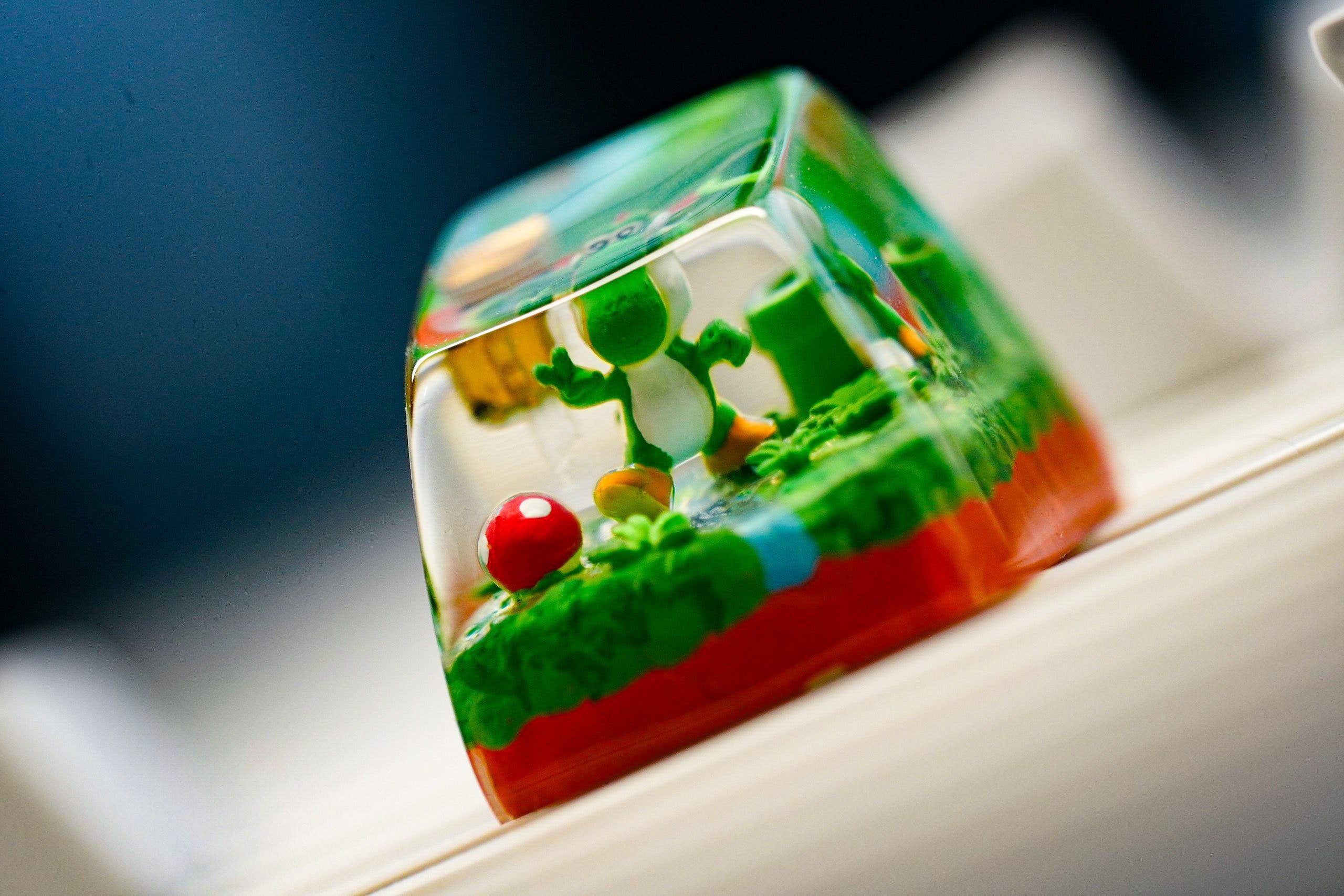Super Mushroom 1U Keycap – Classic Gaming  - gifts for christmast, gifts for new year, gifts for boyfriends