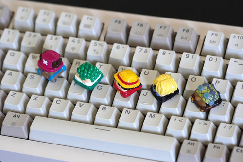 Anime Keycap| Anime Studio Keycap| Keycap Anime| Pirate King | Anime Set Keycap for Mechanical Keyboard| 3d hiko key| Mechani