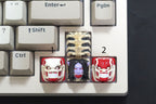 Skeleton keycap, Anime Keycap| Anime Studio Keycap|  3d hiko key| Face Ghost Anime Keycap| Anime Set Keycap for Mechanical Ke