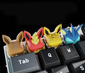 Pokemon keycap eevee evolutions, gifts,eevee keycap, cute keycaps, 3d hiko key, pink keycaps, keycap set, pokemon spacebar.ch