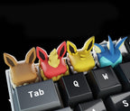 Pokemon keycap eevee evolutions, gifts,eevee keycap, cute keycaps, 3d hiko key, pink keycaps, keycap set, pokemon spacebar.ch