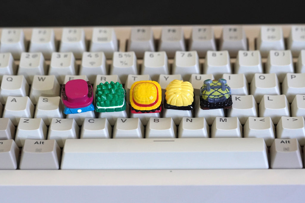 Anime Keycap| Anime Studio Keycap| Keycap Anime| Pirate King | Anime Set Keycap for Mechanical Keyboard| 3d hiko key| Mechani