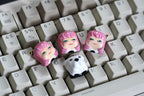 Artisan keycap, Custom Keycap, Artisan Handmade Keycap, Anime keycap, Cherry mx keycaps, 3d hiko key, Resin Keycap set, Gift