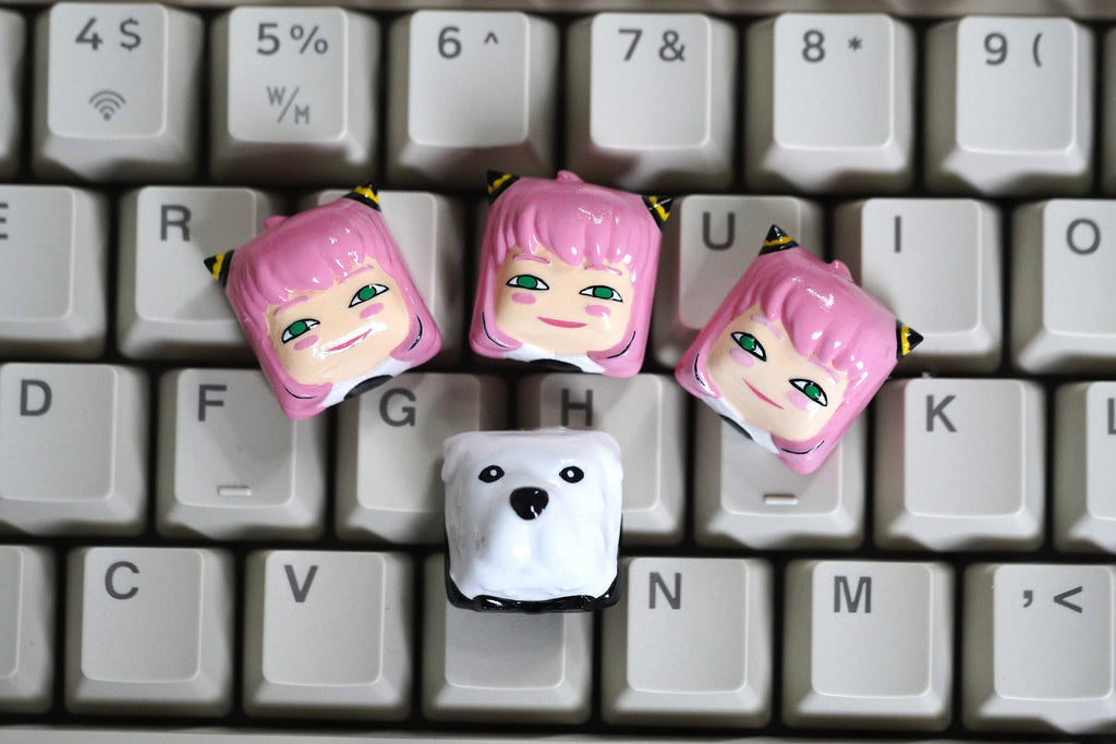 Artisan keycap, Custom Keycap, Artisan Handmade Keycap, Anime keycap, Cherry mx keycaps, 3d hiko key, Resin Keycap set, Gift