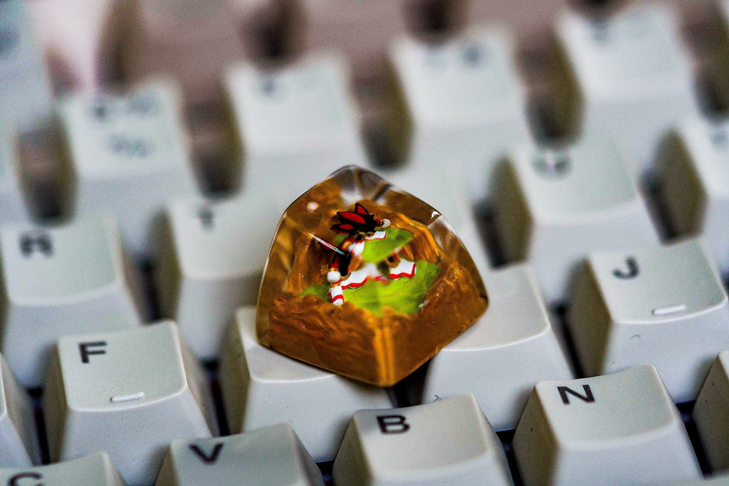 handmade Hedgehog artisan keycap, resin keycap,custom anime keycaps,Shadow Custom keycaps for cherry Mx keyboard,Birthday Gif