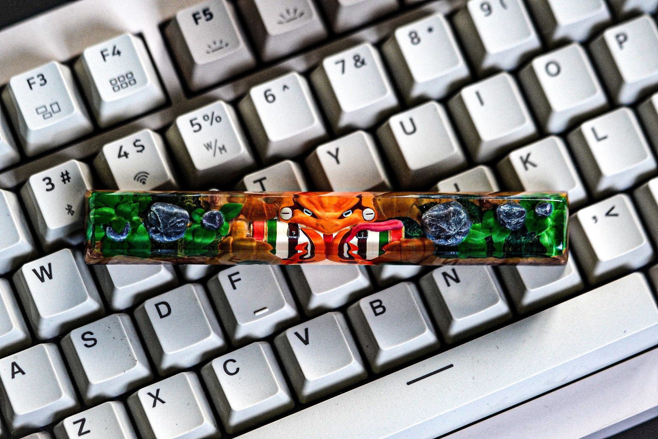Custom Ninja 6.25U Spacebar Artisan Keycap, Resin Keycap Spacebar, Custom Keycaps, Artisan Keycap Spacebar, Custom Spacebar K