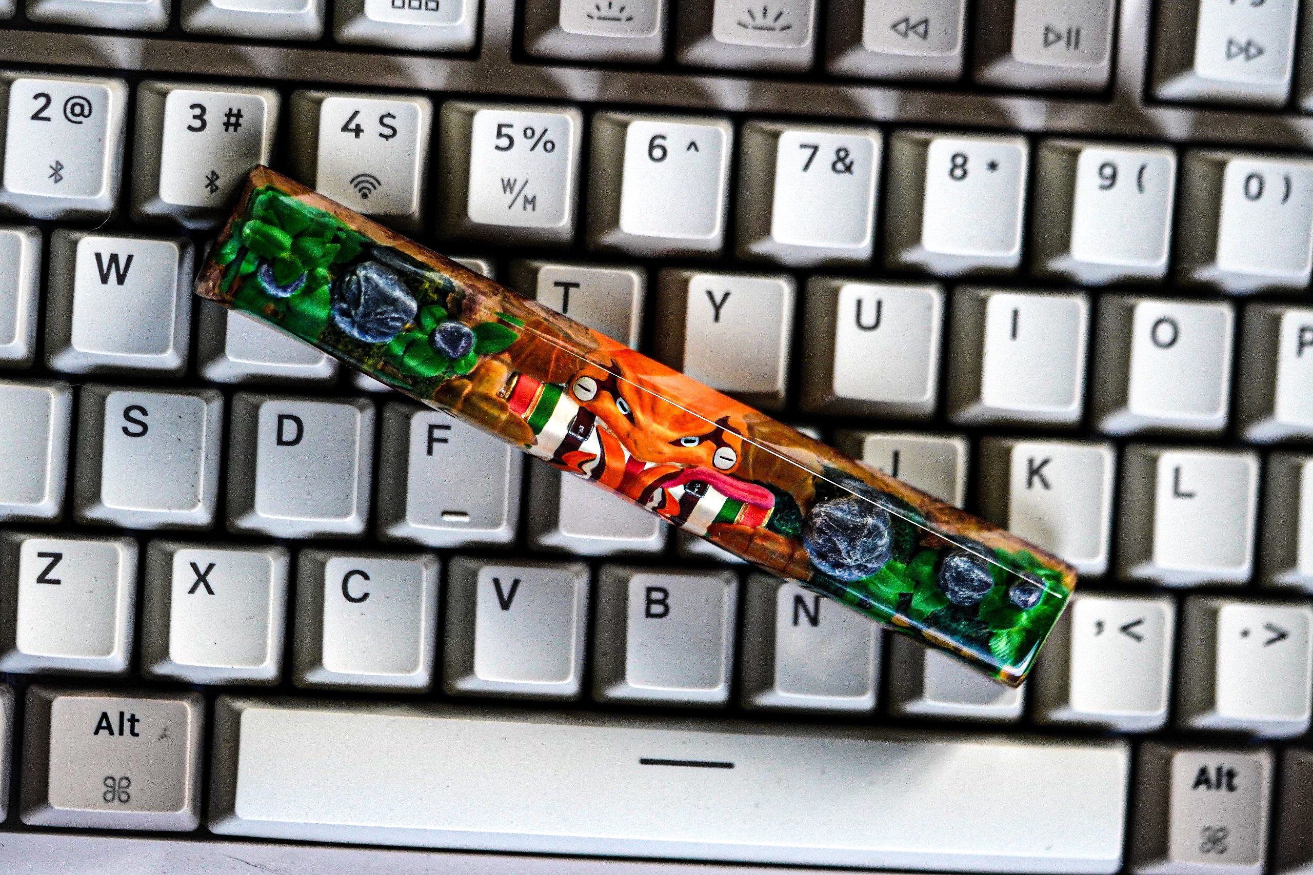 Custom Ninja 6.25U Spacebar Artisan Keycap, Resin Keycap Spacebar, Custom Keycaps, Artisan Keycap Spacebar, Custom Spacebar K