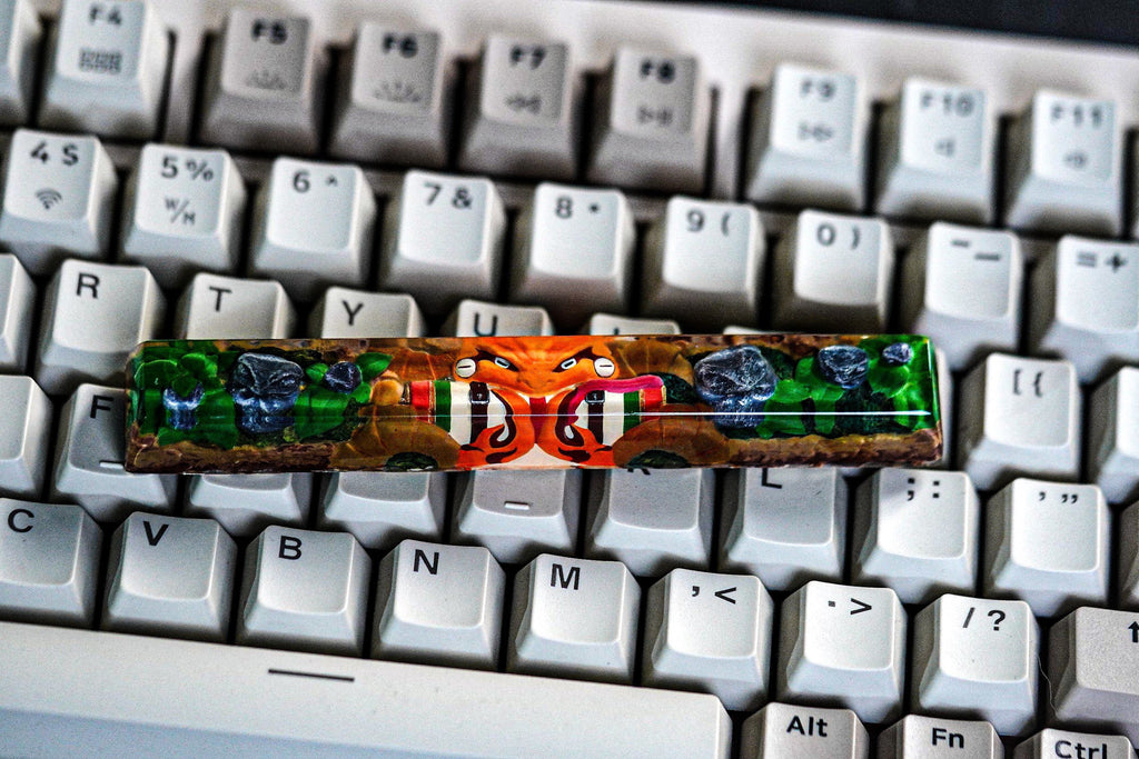Custom Ninja 6.25U Spacebar Artisan Keycap, Resin Keycap Spacebar, Custom Keycaps, Artisan Keycap Spacebar, Custom Spacebar K