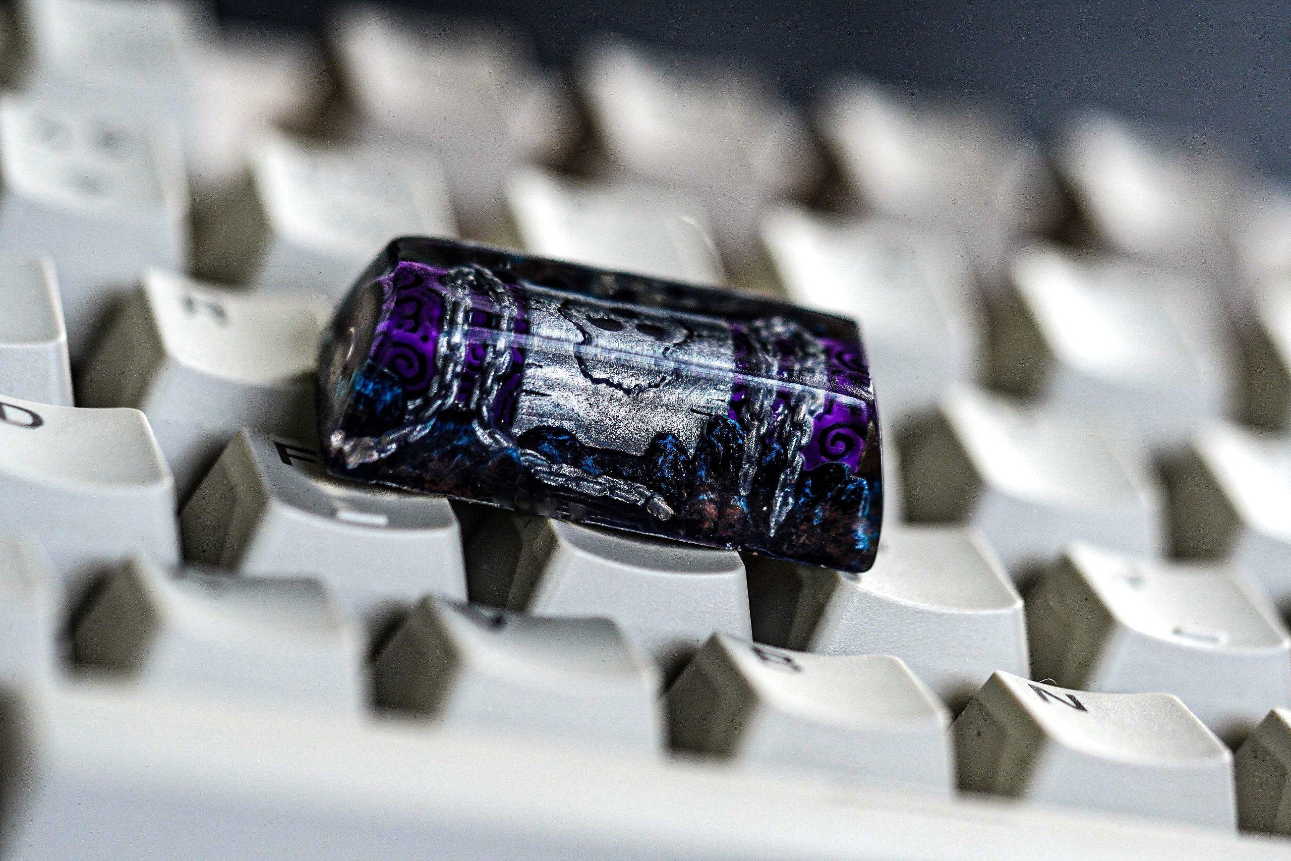 Anime Keycaps Ninja, 2U keycap, Anime Keycaps, Custom Keycaps Set, Kawaii Keycaps, Purple Cute DSA dbz, Japanese Artisan, pbt