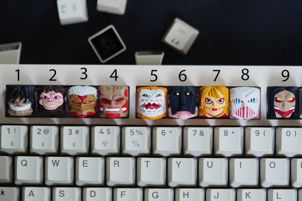 Titans keycap, ANIME keycap, Custom keycapfor Art Deco, Keycap Resin for Personalized Gift , Personalized keycap Gift Supplie