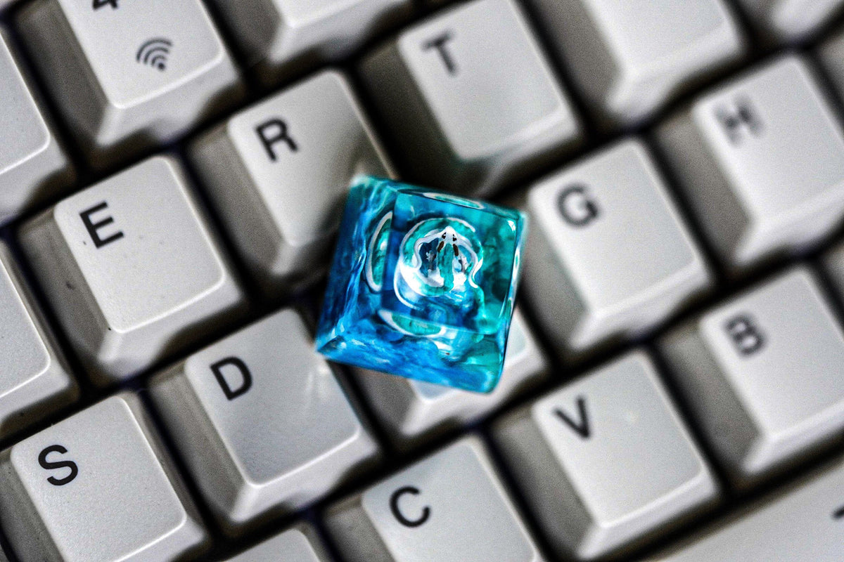 Haku Dragon SA Keycaps, DRAGON resin, EPOXY Resin Molds, Cherry mx Keycaps,Cute Handmade Gaming Running Up to Hill Qawaii Coo