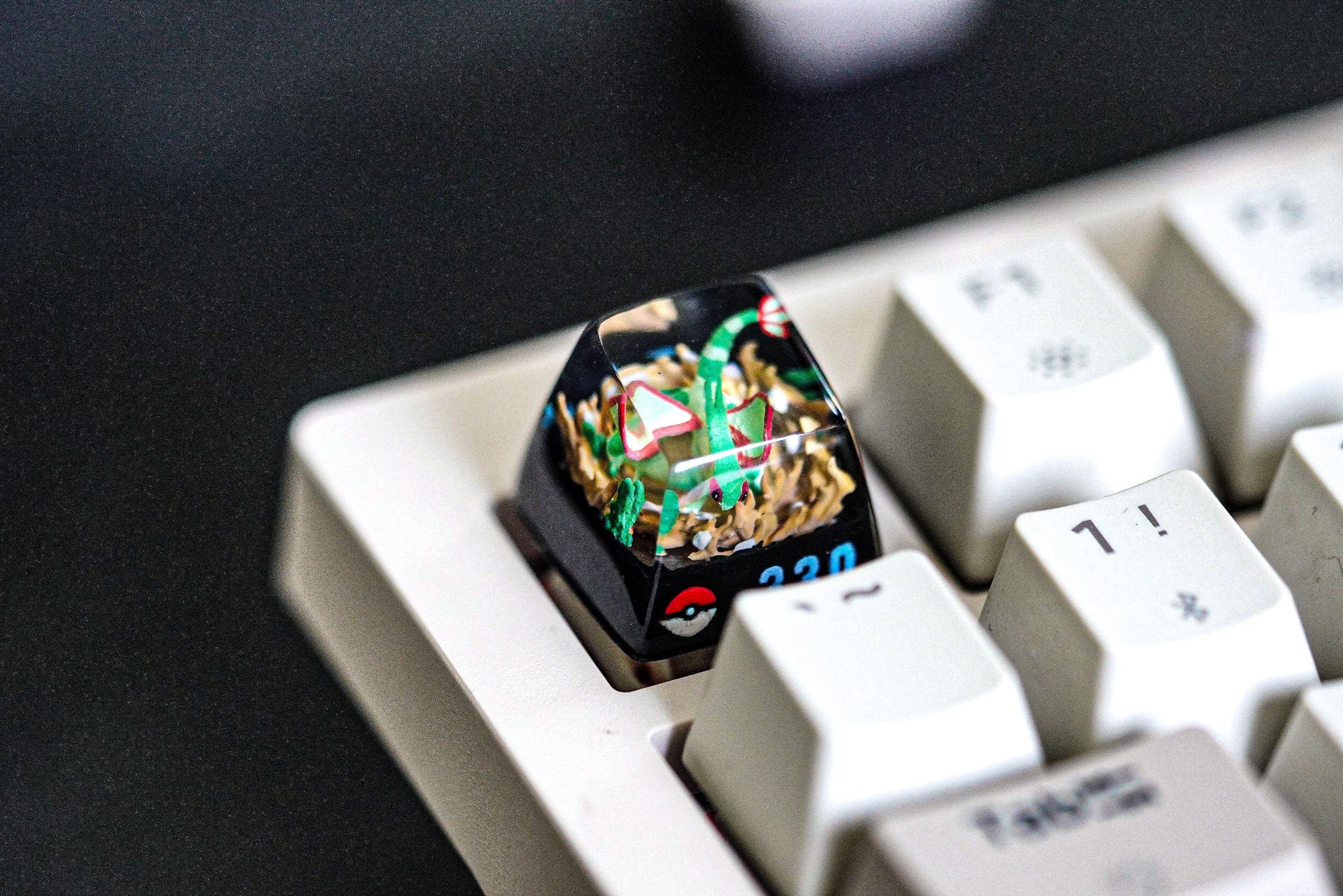 fly.g.on po.ke.mo.n keycap, po.ke.mo.n spacebar keycap, artisan keycap, valentine gift, po.ke.m.on keycap set, resin artisan