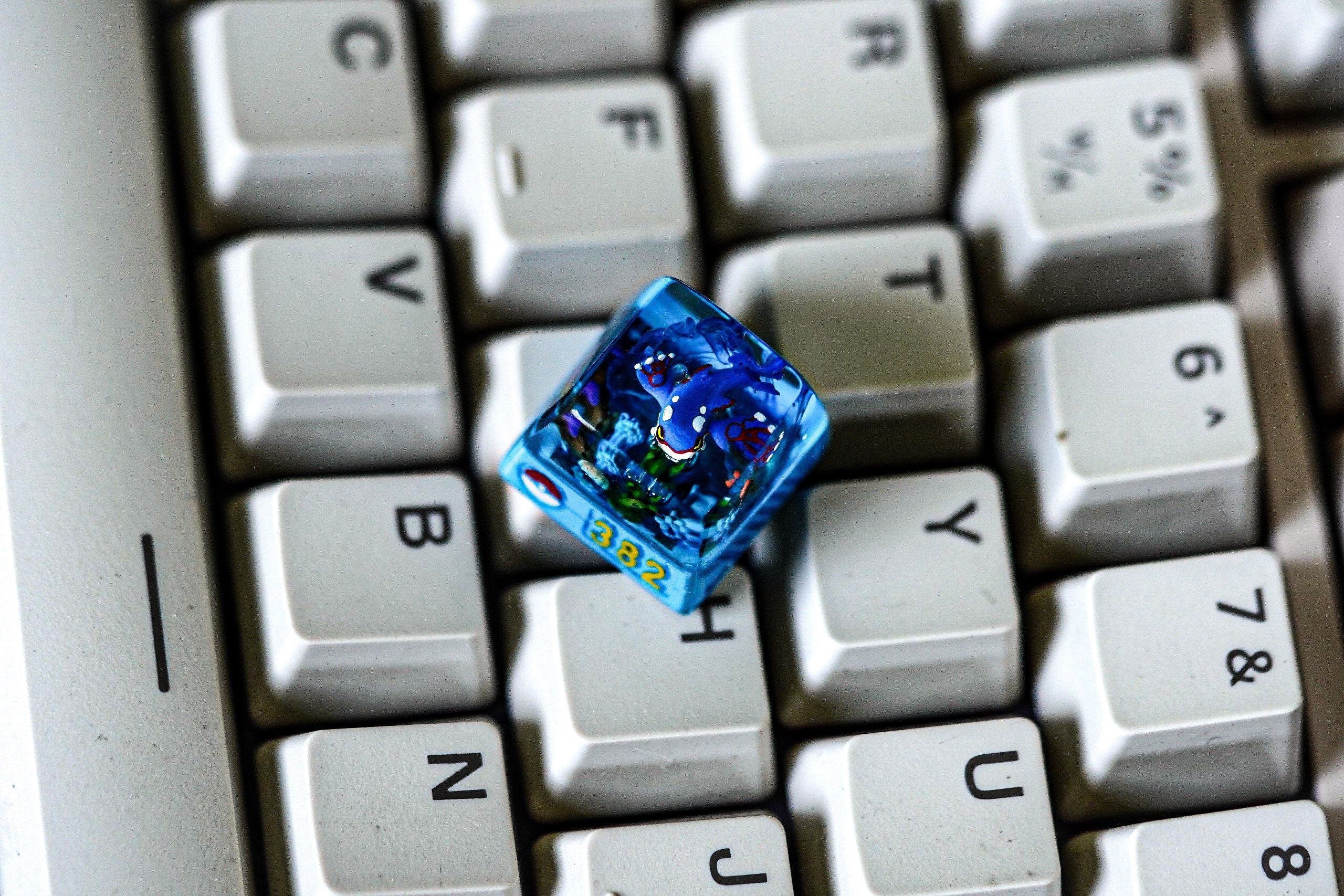 Ky.og.re keycap, Custom po.kem.on keycap, handmade keycaps, Artisan keycap, Cherry mx keycaps, Mechanical Gaming Keyboard, Gi