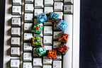 Combo 9 p.ok.em.on Gen 1 starters keycap, Gift, Resin keycap, Keycaps, Artisan keycap, Cherry mx, numpad keycaps, valentine g