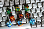 Combo 9 p.ok.em.on Gen 1 starters keycap, Gift, Resin keycap, Keycaps, Artisan keycap, Cherry mx, numpad keycaps, valentine g