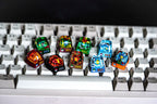 Combo 9 p.ok.em.on Gen 1 starters keycap, Gift, Resin keycap, Keycaps, Artisan keycap, Cherry mx, numpad keycaps, valentine g