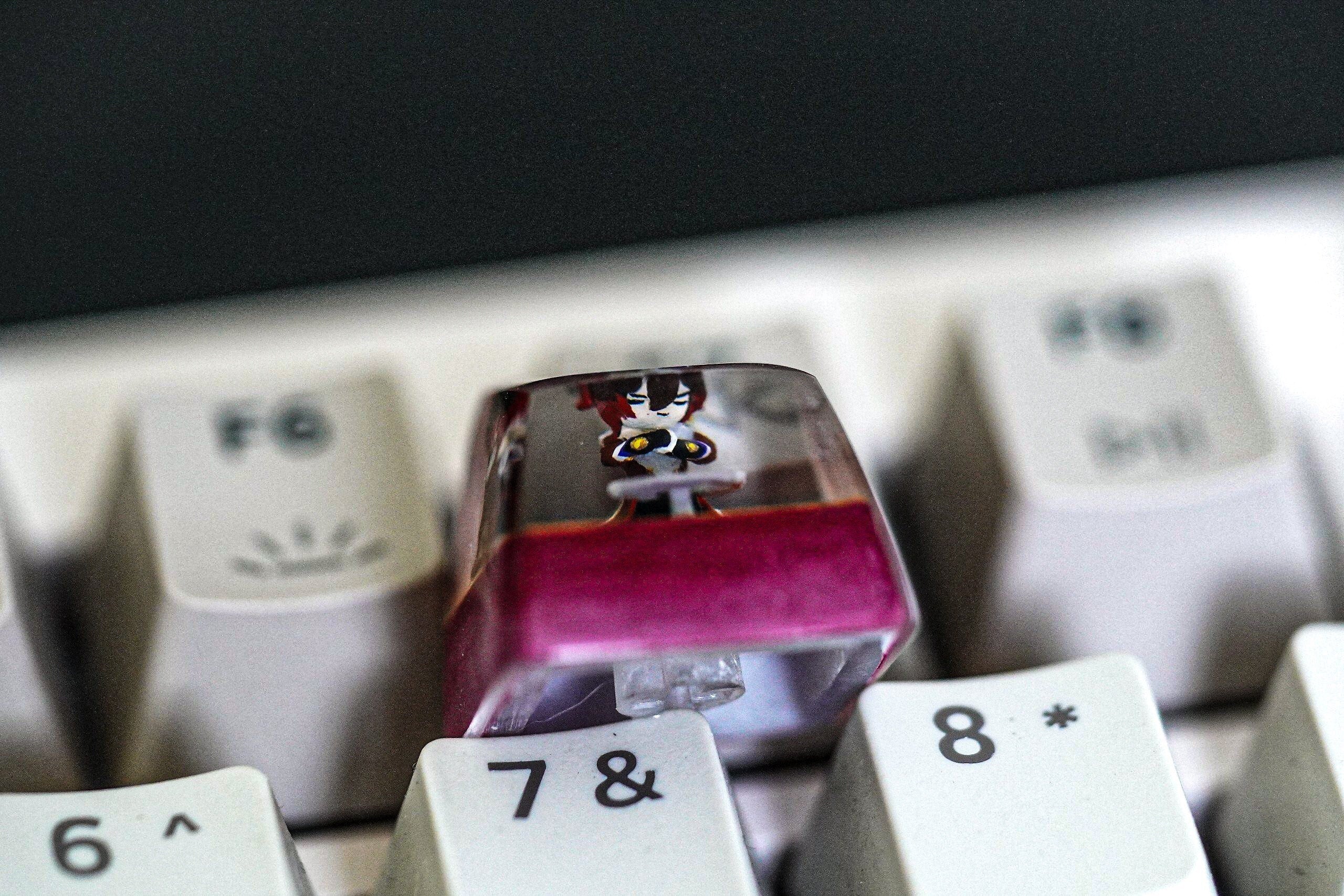 zh.on.gli keycap, G.en.shin Im.pa.ct Ke.qing keycap, Slime Keycap, Cute keycap, Valentine keycap Slimes Keycap, Keycap Anime,