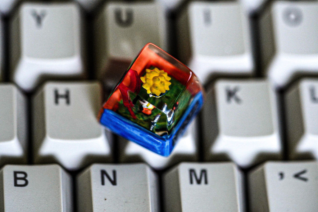 Ninja Keycap, Sage keycap, handmade keycaps, Artisan keycap, Cherry mx keycaps, Mechanical Gaming Keyboard, Gift for him