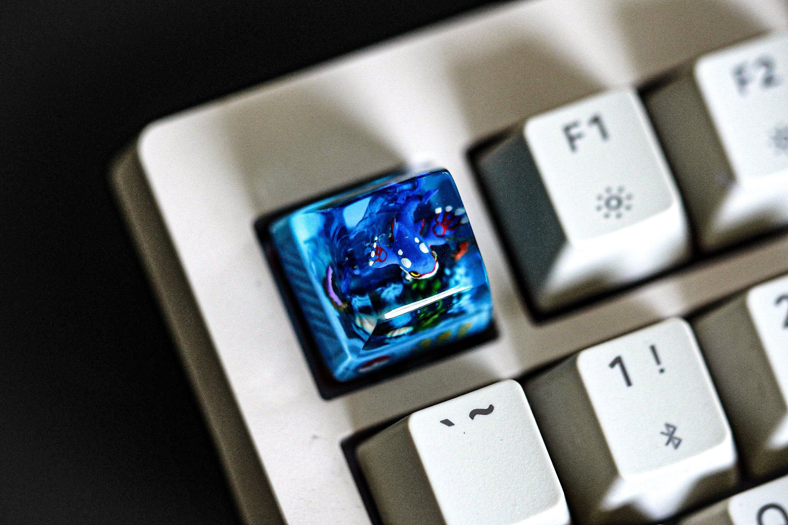 Ky.og.re keycap, Custom po.kem.on keycap, handmade keycaps, Artisan keycap, Cherry mx keycaps, Mechanical Gaming Keyboard, Gi