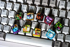 Ee.ve.e keycap, Custom pok.e.mon keycap, handmade keycaps, Artisan keycap, Cherry mx keycaps, Mechanical Gaming Keyboard, Gif