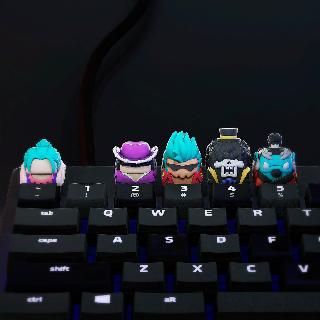 Anime Keycap| Anime Studio Keycap| Keycap Anime| Pirate King | Anime Set Keycap for Mechanical Keyboard| 3d hiko key| Mechani