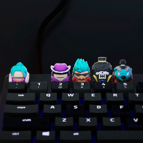Anime Keycap| Anime Studio Keycap| Keycap Anime| Pirate King | Anime Set Keycap for Mechanical Keyboard| 3d hiko key| Mechani