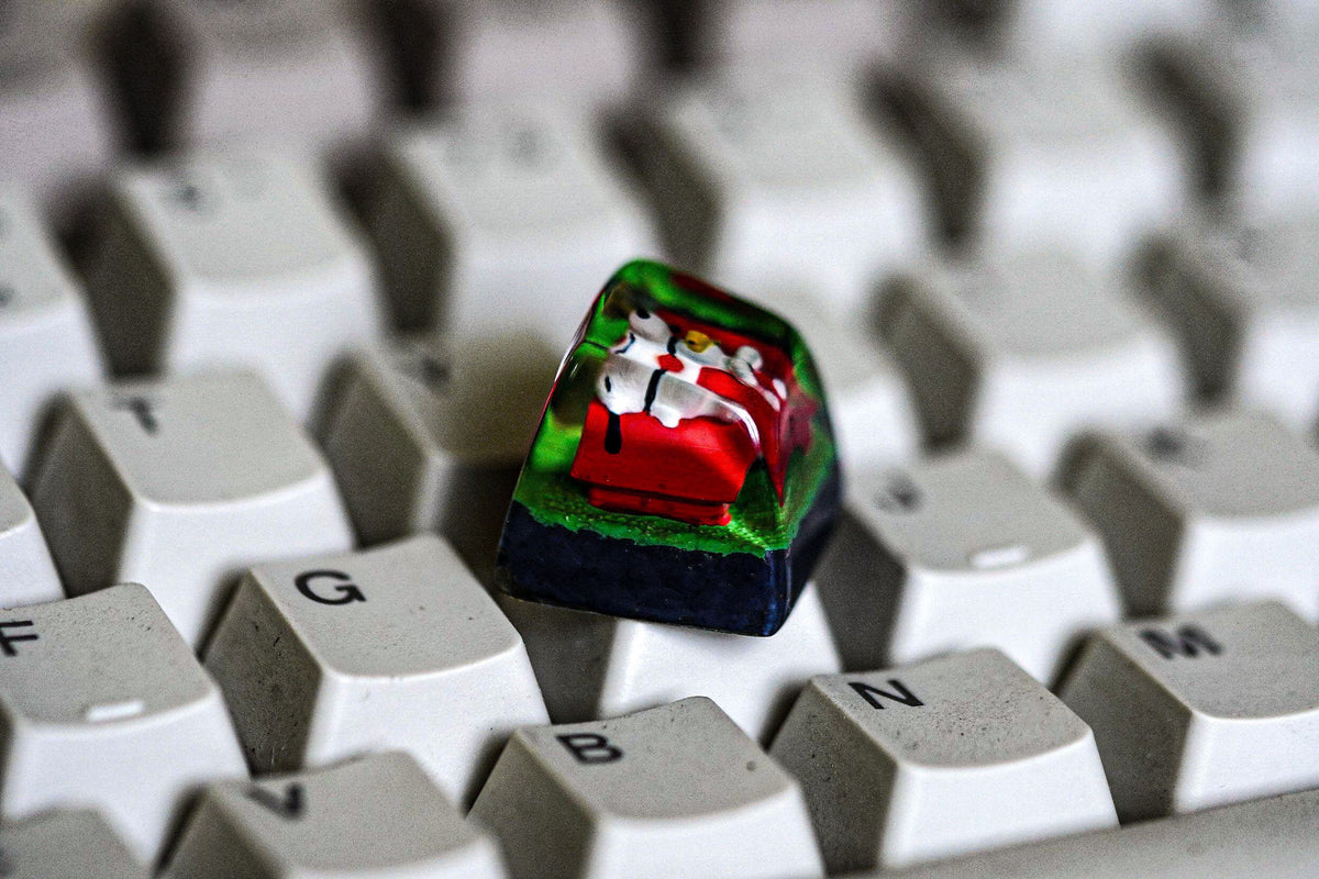 S.no.op.y spacebar 6.25U, Custom keycap, Keycaps, Artisan keycap, Artisan spacebar, Mechanical Gaming Keyboard, Gift for him