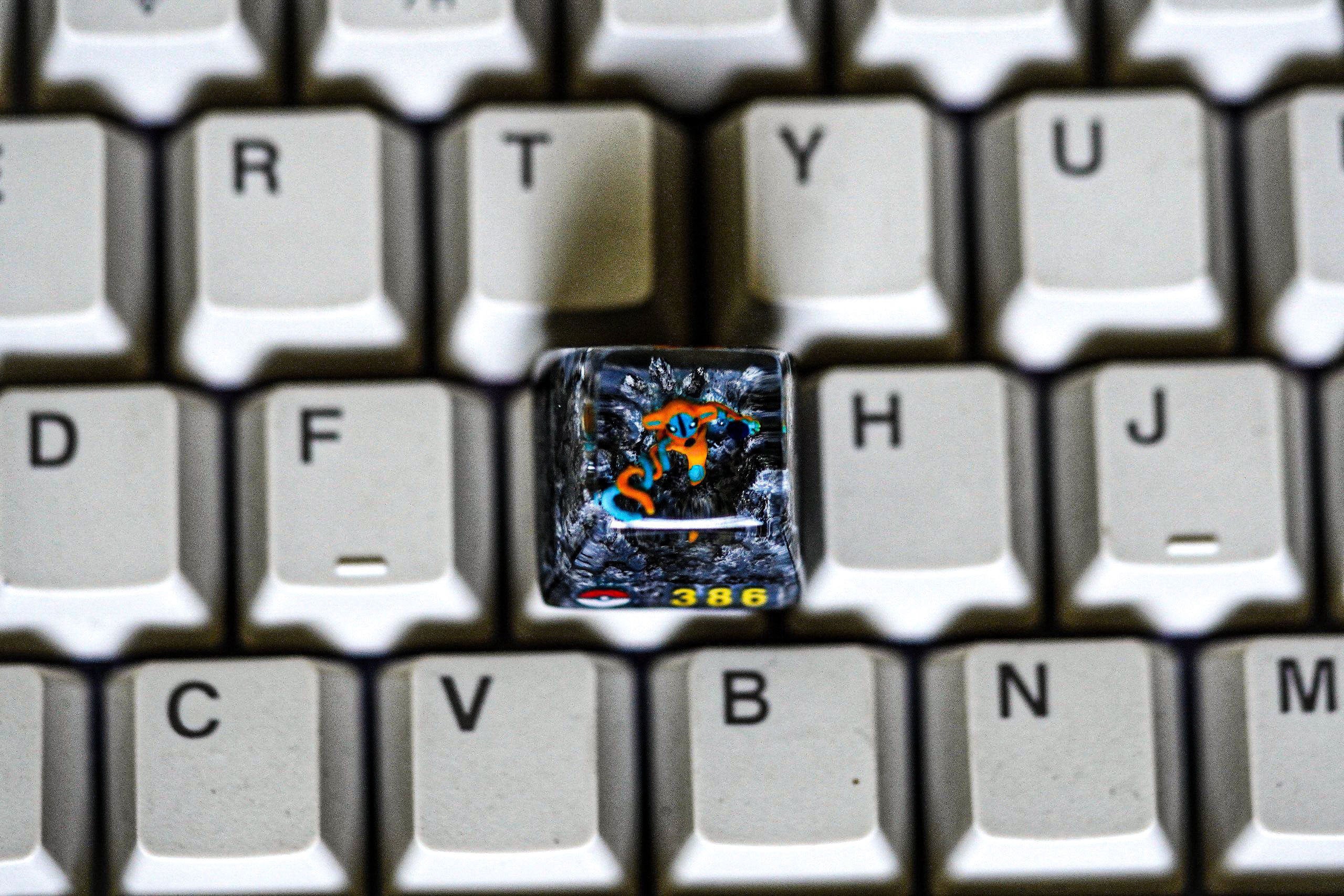 De.ox.ys keycap, Custom po.ke.m.on keycap, handmade keycaps, Artisan keycap, Cherry mx keycaps, Mechanical Gaming Keyboard, G