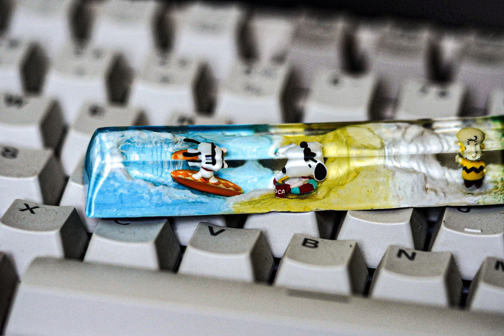 S.no.op.y spacebar 6.25U, Custom keycap, Keycaps, Artisan keycap, Artisan spacebar, Mechanical Gaming Keyboard, Gift for him