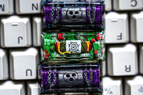Anime Keycaps Ninja, 2U keycap, Anime Keycaps, Custom Keycaps Set, Kawaii Keycaps, Purple Cute DSA dbz, Japanese Artisan, pbt