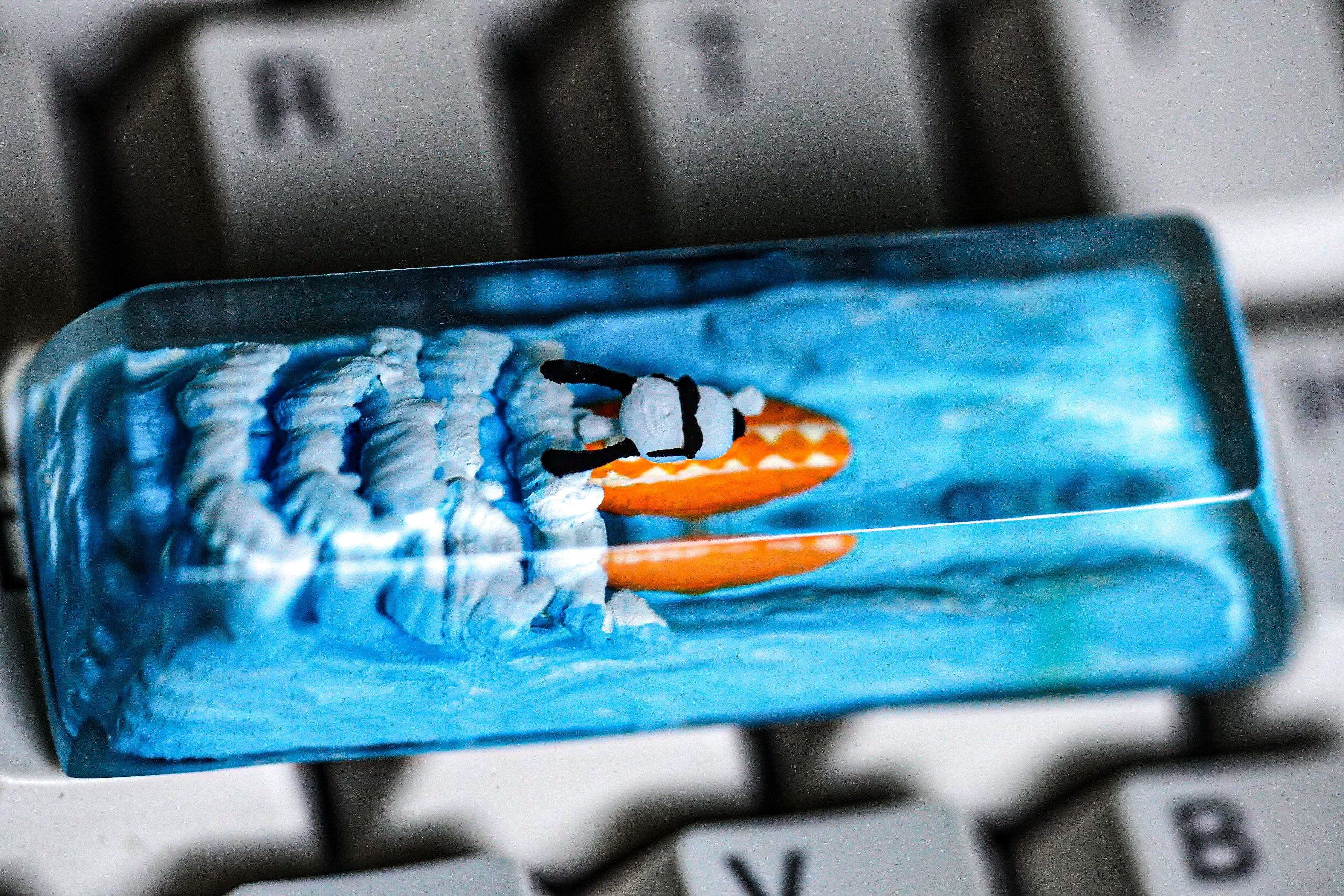 Christmas S.no.o.py Keycap, Snoopy Artisan Keycap, Artisan Keycap, Christmas Artisan Keycap, Christmas Gift keycap for Mechan