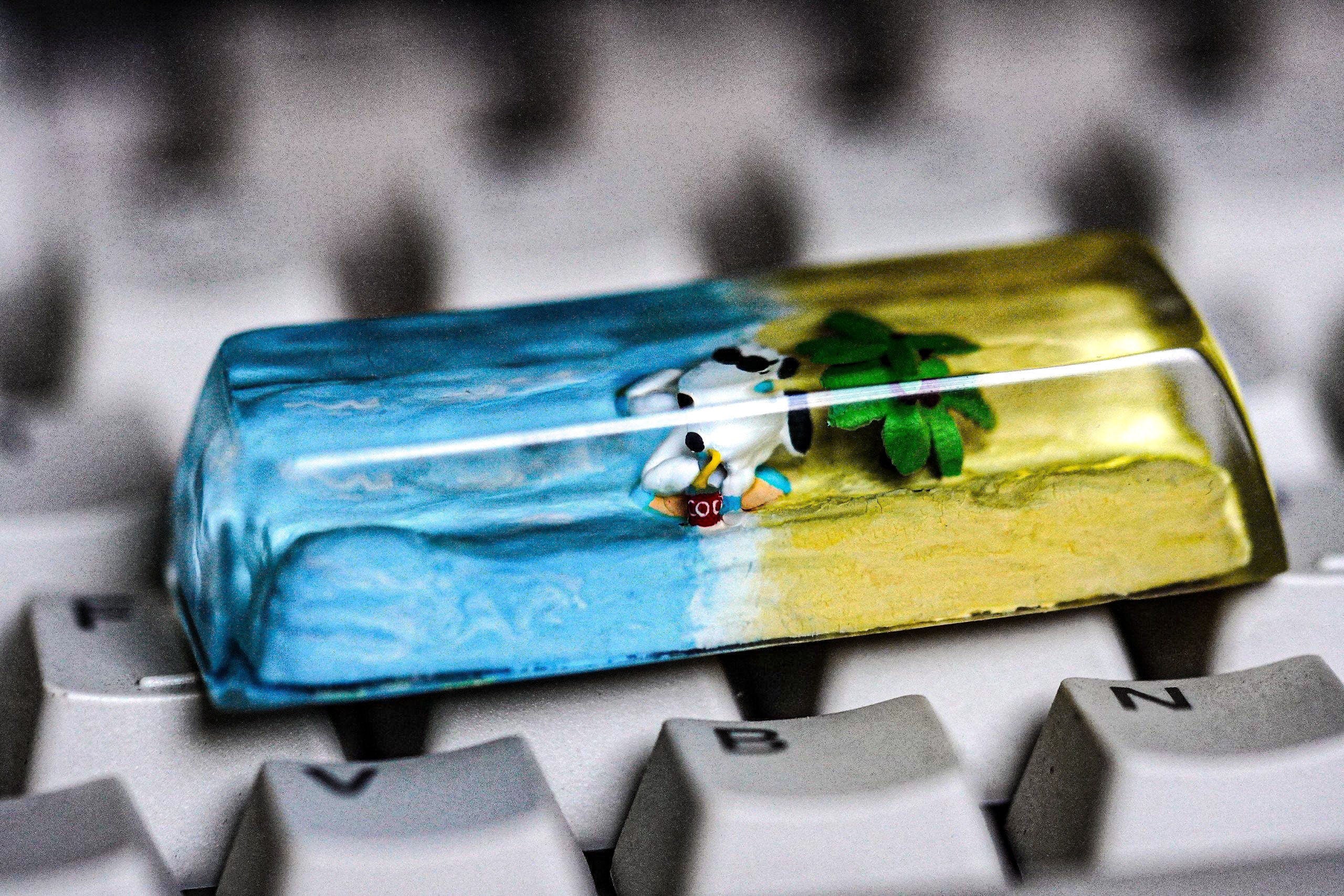 Christmas S.no.o.py Keycap, Snoopy Artisan Keycap, Artisan Keycap, Christmas Artisan Keycap, Christmas Gift keycap for Mechan