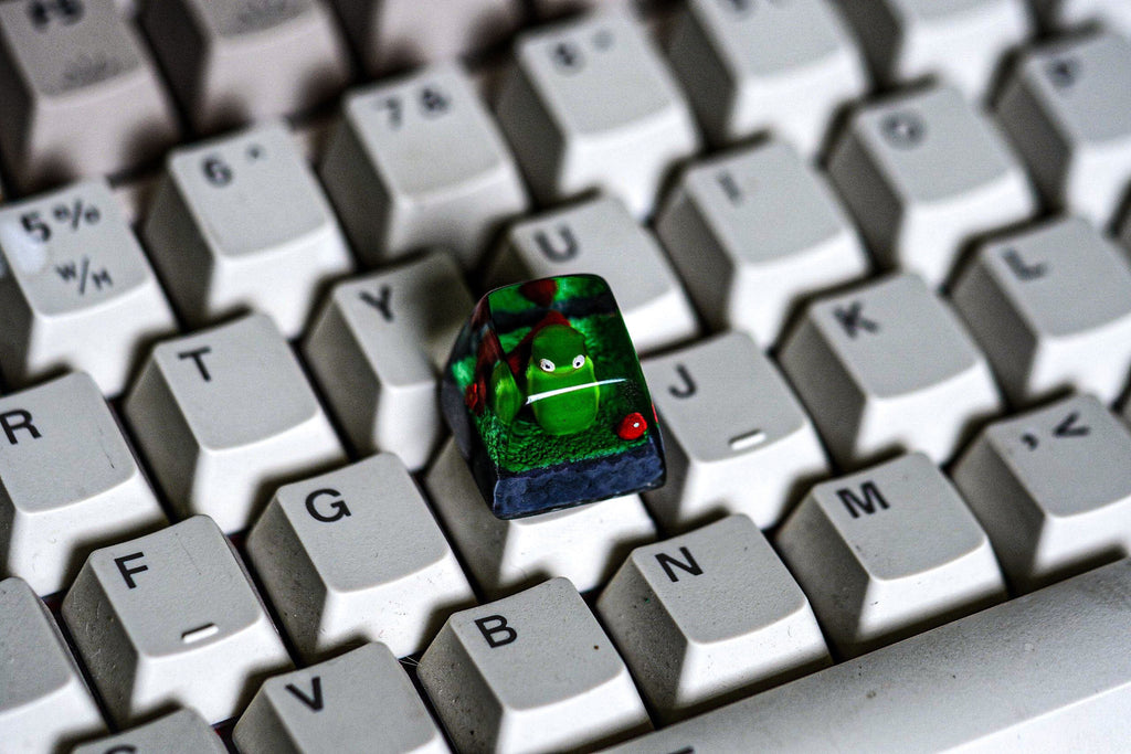 Handcrafted Ku.c.hi K.o.pi Artisan Keycap - A Quirky Addition to Your Keyboard - Gift for christmas, gift for halloween, cute