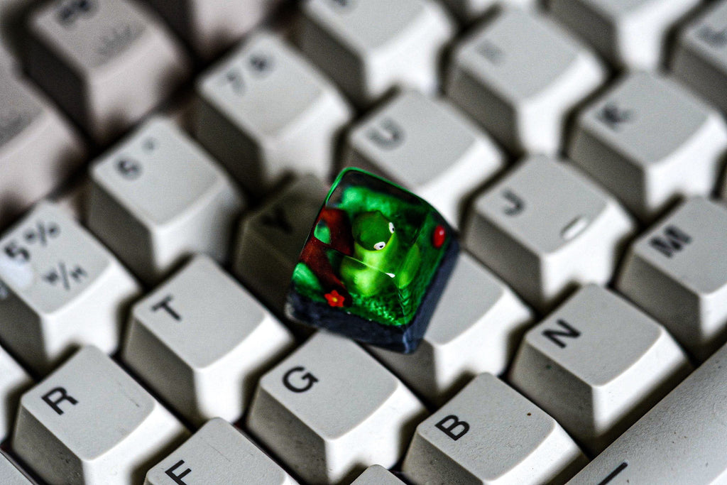 Handcrafted Ku.c.hi K.o.pi Artisan Keycap - A Quirky Addition to Your Keyboard - Gift for christmas, gift for halloween, cute