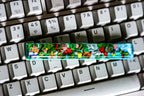 Sea spacebar 6.25U, custom spacebar keycap, coral keycap, nature keycap, Alice Fantasy Forest Keycaps, Green Forest Keycaps O