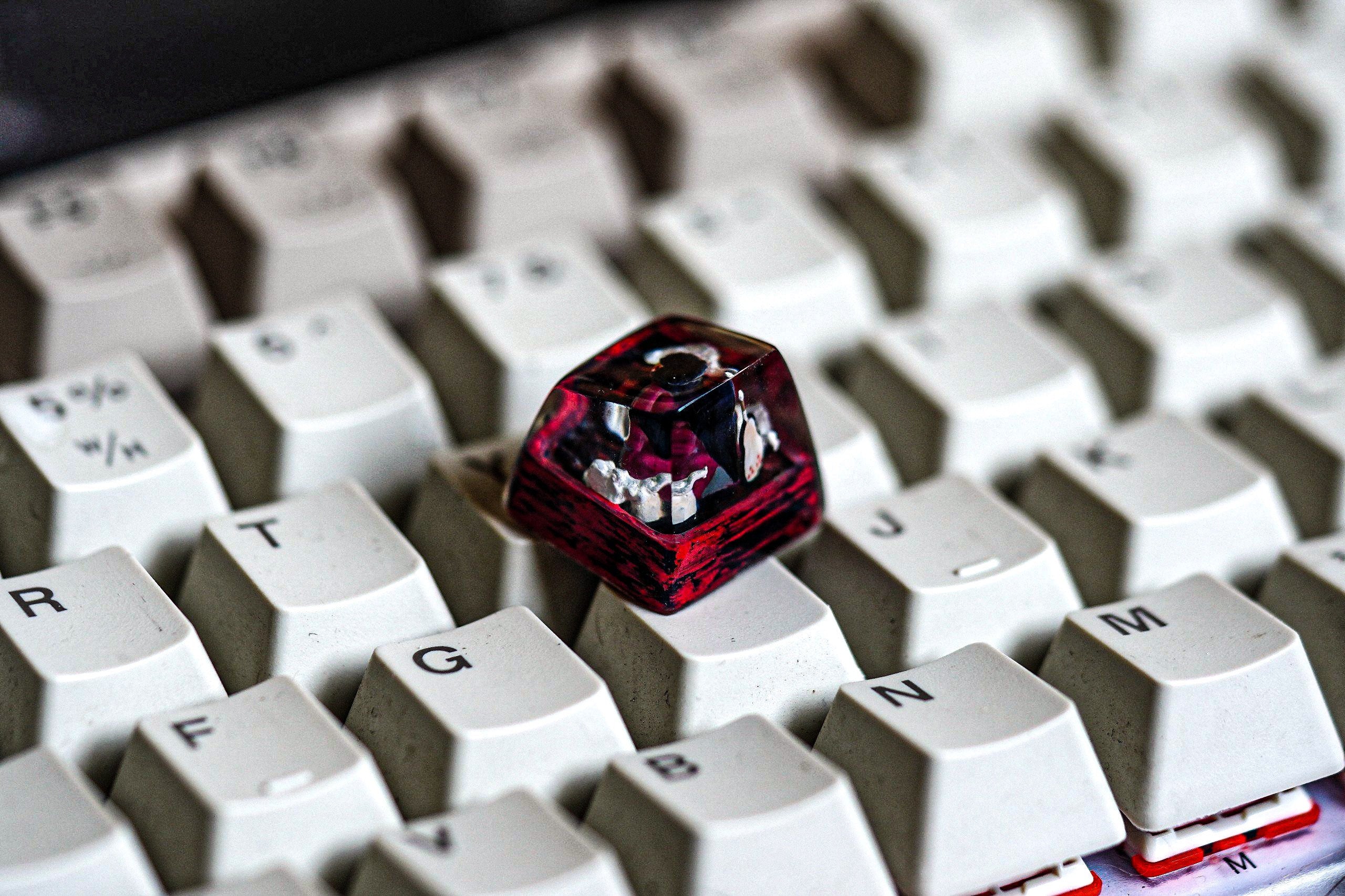 Ninja Keycap, japan keycap,Tailed Beast Keycap,Resin Keycap, Custom Keycaps, ESC Keycap,Keycap Set, Handmade Keycap, Cube key