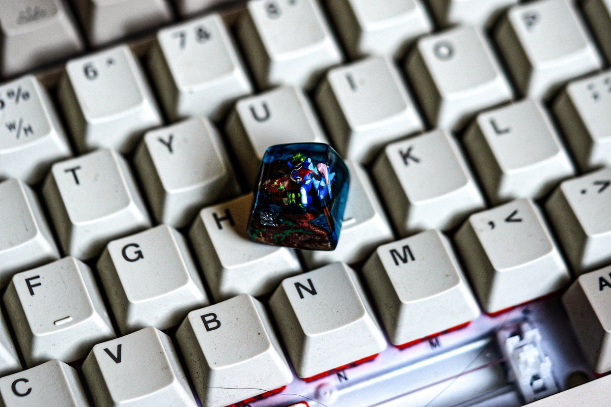 G.re.ni.nja keycap, Custom po.ke.mon keycap, Keycap, Keycaps, Artisan keycap, Cherry mx keycaps, Mechanical Gaming Keyboard,