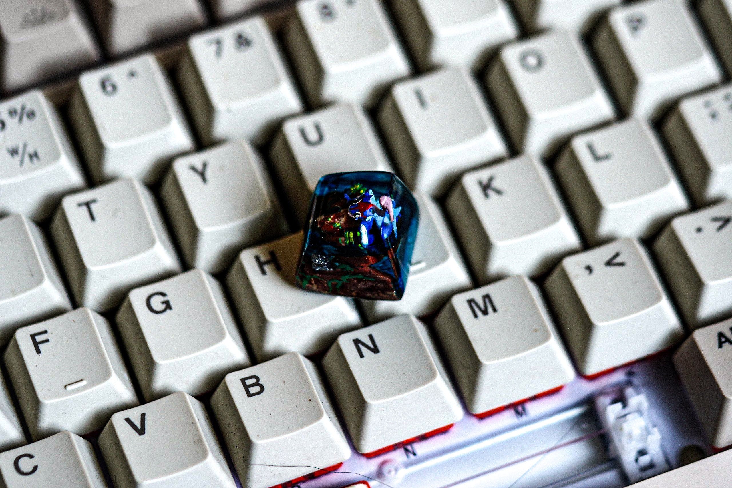 G.re.ni.nja keycap, Custom po.ke.mon keycap, Keycap, Keycaps, Artisan keycap, Cherry mx keycaps, Mechanical Gaming Keyboard,