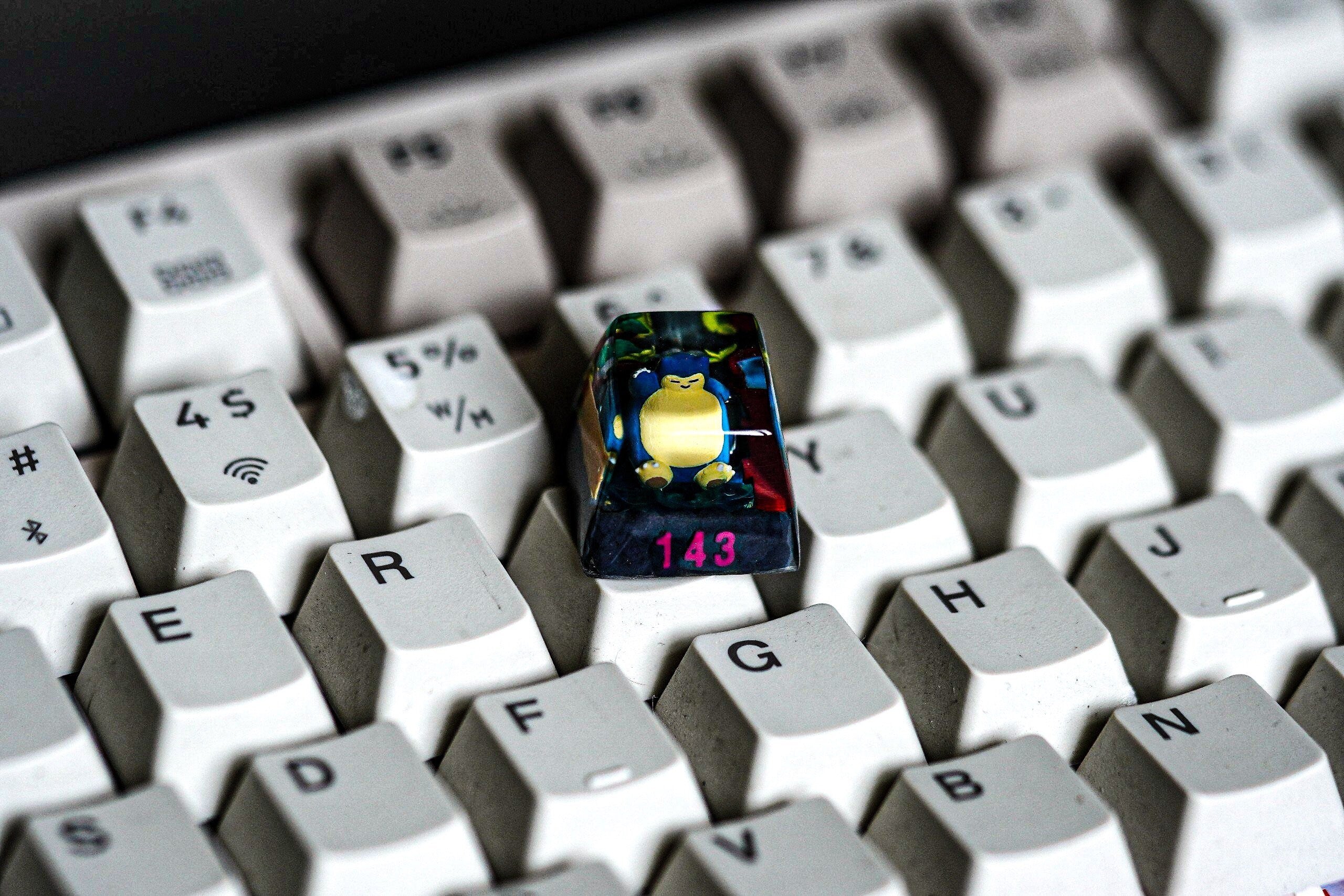 S.no.rlax Christmas Po.ke.m.on, Pok.e.m.on Keycap,Character Keycap, Artisan Keycap, Christmas gifts, Resin Handmade Keycap