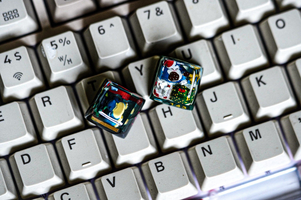 S.no.rlax Christmas Po.ke.m.on, Pok.e.m.on Keycap,Character Keycap, Artisan Keycap, Christmas gifts, Resin Handmade Keycap