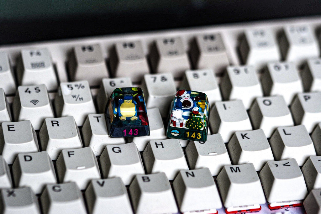 S.no.rlax Christmas Po.ke.m.on, Pok.e.m.on Keycap,Character Keycap, Artisan Keycap, Christmas gifts, Resin Handmade Keycap