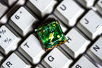Handmade Fairy Dream, OEM SA novelty cap, Cute mushroom green cap, Kawaii anime plant, cherry mx backlit gmk, fairy in green