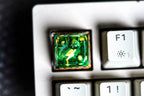 Handmade Fairy Dream, OEM SA novelty cap, Cute mushroom green cap, Kawaii anime plant, cherry mx backlit gmk, fairy in green