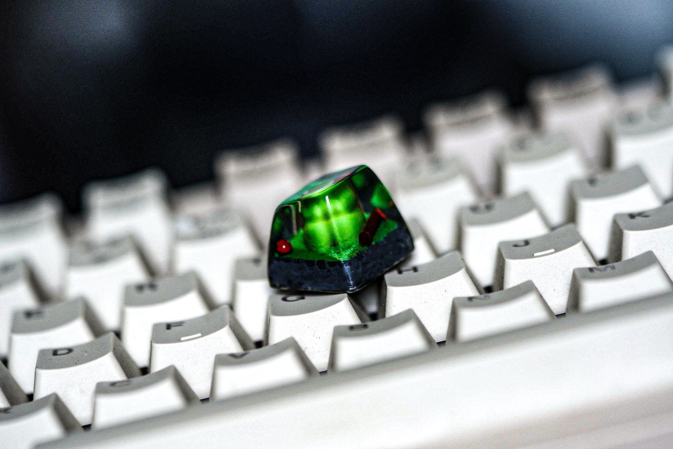Handcrafted Ku.c.hi K.o.pi Artisan Keycap - A Quirky Addition to Your Keyboard - Gift for christmas, gift for halloween, cute