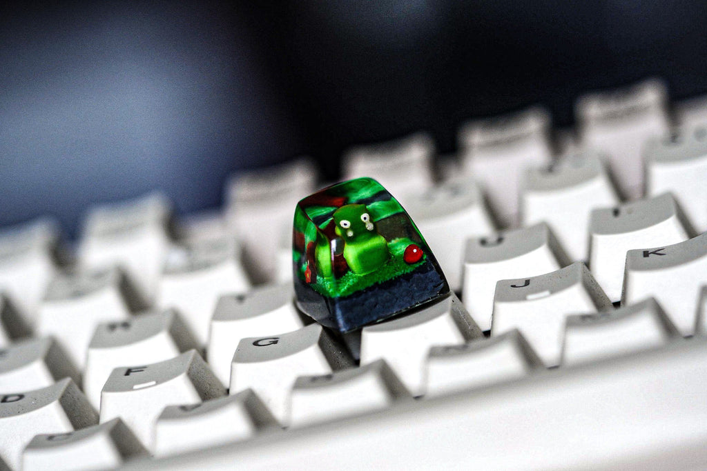 Handcrafted Ku.c.hi K.o.pi Artisan Keycap - A Quirky Addition to Your Keyboard - Gift for christmas, gift for halloween, cute