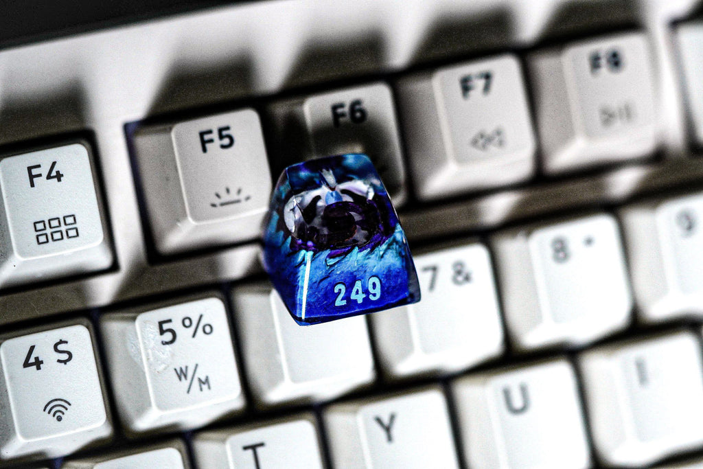 lugia pokemon keycap, pokemon spacebar keycap, artisan keycap, valentine gift, pokemon keycap set, resin artisan keycap