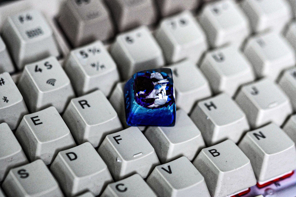 lugia pokemon keycap, pokemon spacebar keycap, artisan keycap, valentine gift, pokemon keycap set, resin artisan keycap