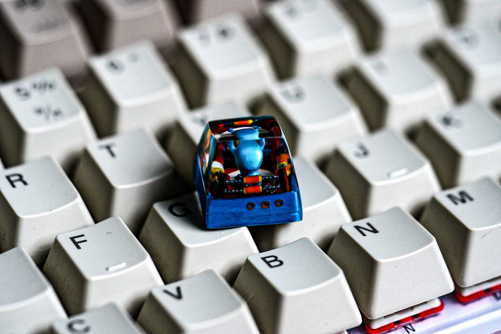 W.obbu.ffet pok.e.m.on keycap, pok.e.m.on spacebar keycap, valentine gift, po.kem.on keycap set, resin artisan keycap