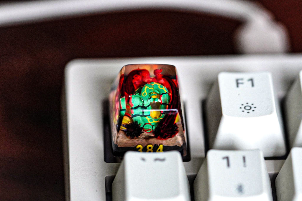 ra.yq.uaz.a keycap, Custom poke.m.on keycap, handmade keycaps, Artisan keycap, Cherry mx keycaps, Mechanical Gaming Keyboard,